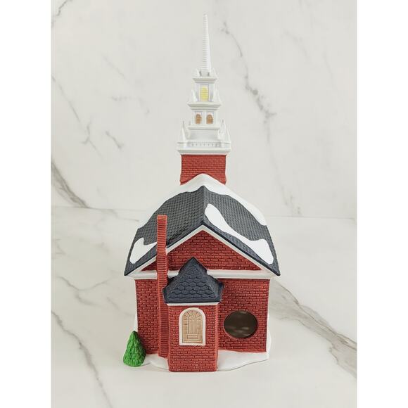 Department 56 Old North Church New England Village 1988 w/ Box Lighted House - Picture 7 of 16